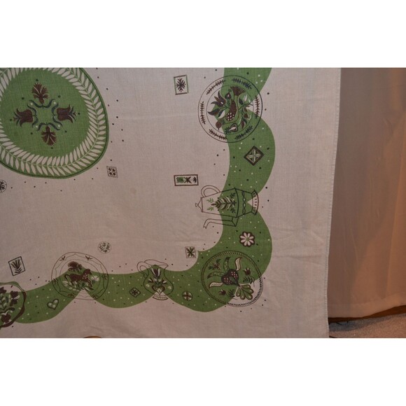 Vintage Tablecloth Party Folk Art Campy - Picture 7 of 7